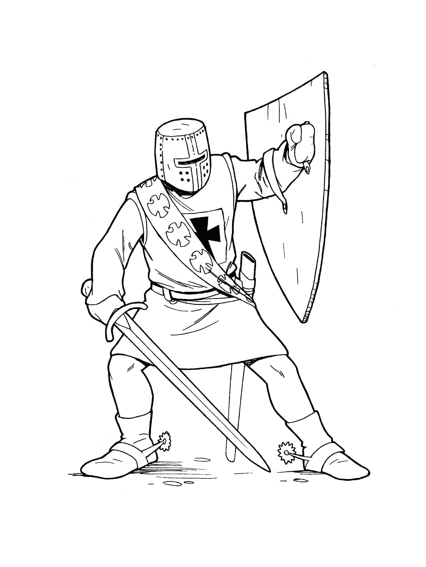 Desenhos de Guerreiro 4 para colorir