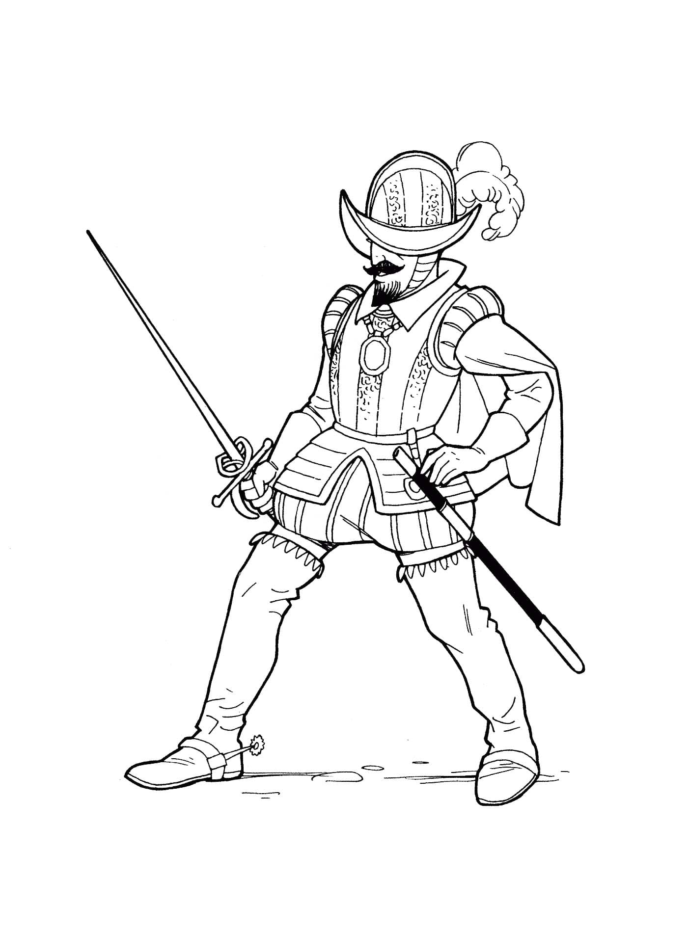 Desenhos de Guerreiro 5 para colorir