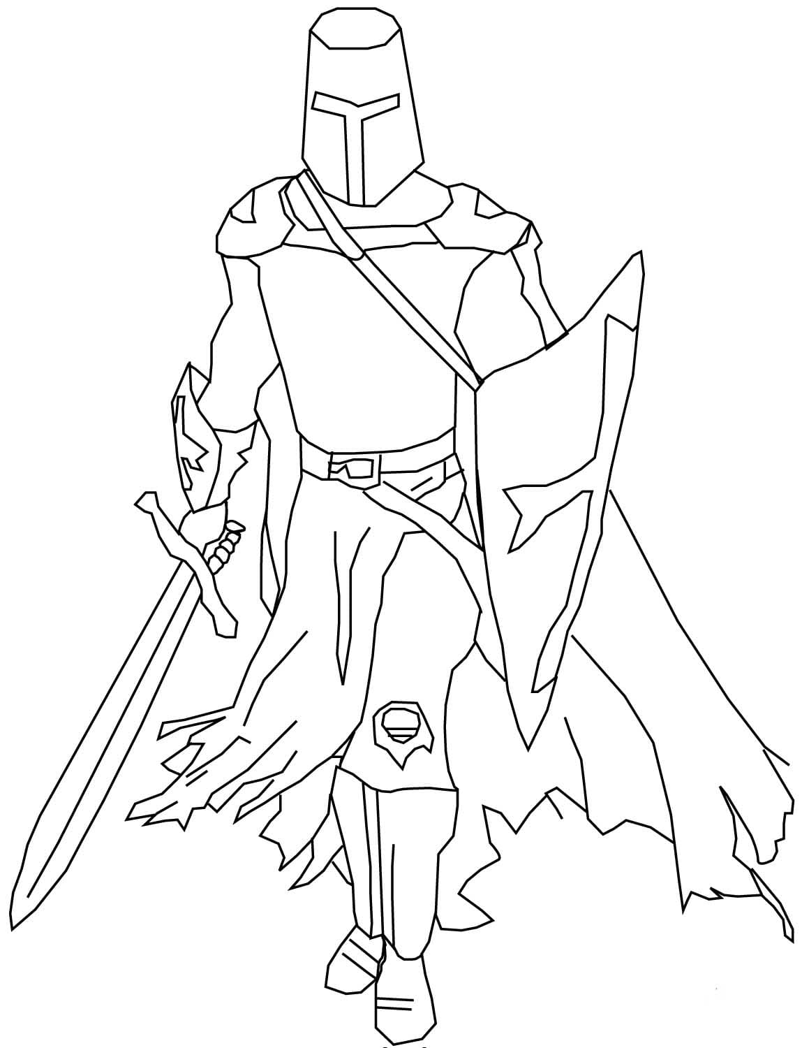 Desenhos de Guerreiro impressão para colorir