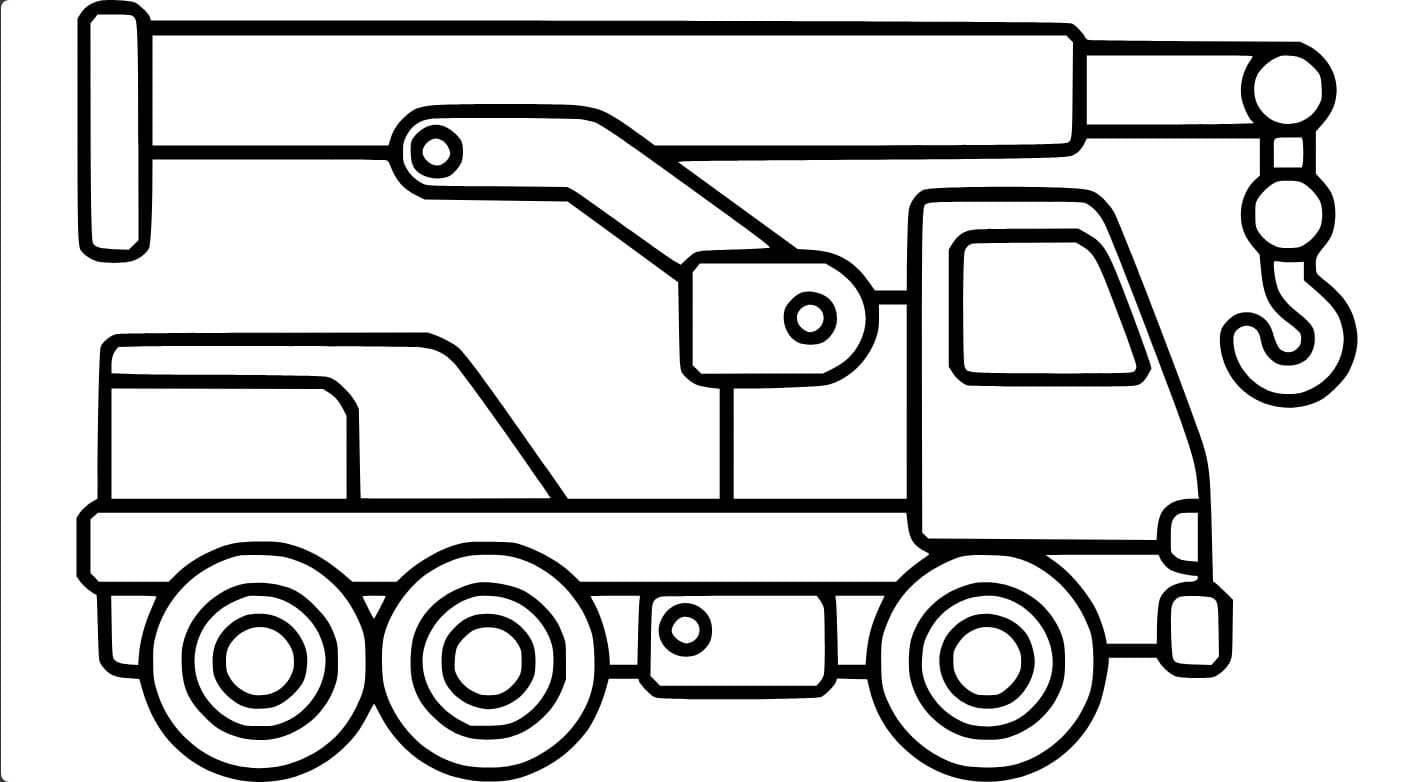 Desenhos de Guindaste 1 para colorir