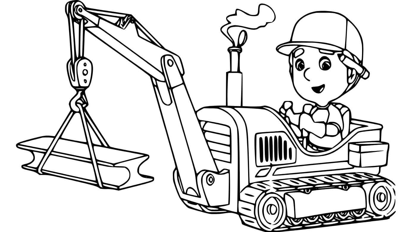 Desenhos de Guindaste 2 para colorir