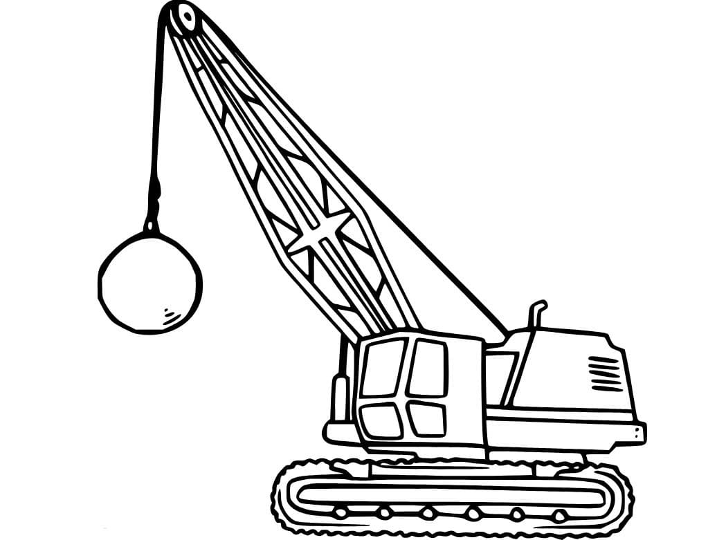 Desenhos de Guindaste 4 para colorir