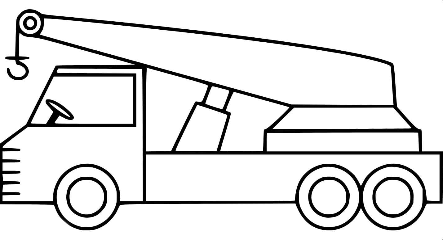 Desenhos de Guindaste 5 para colorir