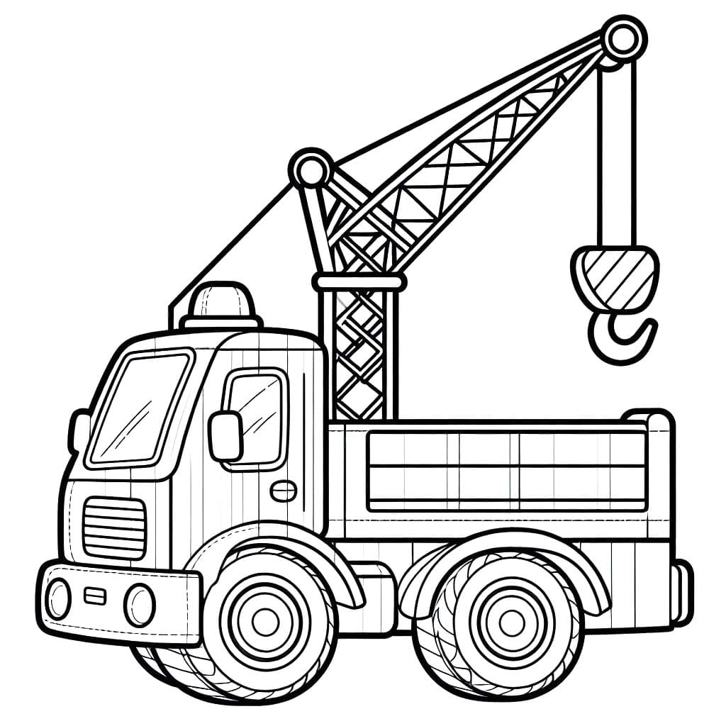Desenhos de Guindaste básico para colorir