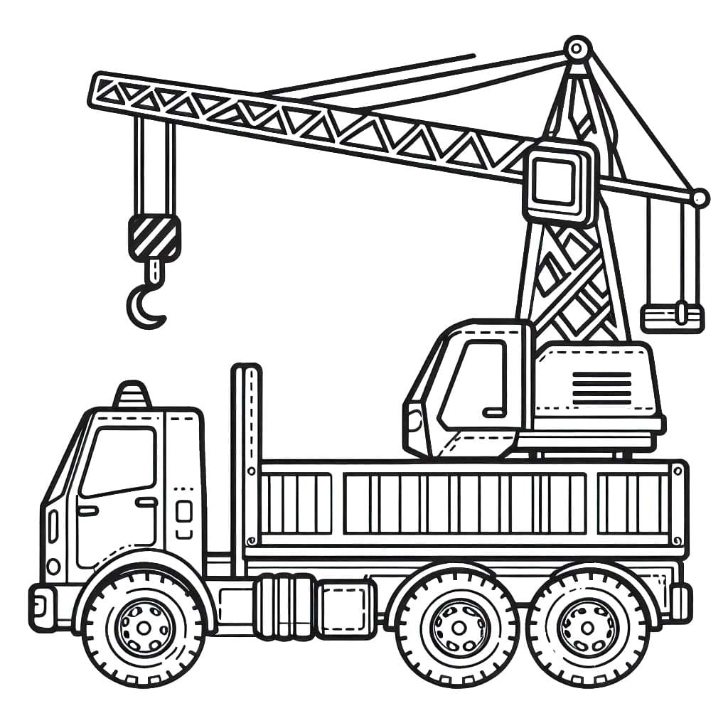 Desenhos de Guindaste gratuita para colorir