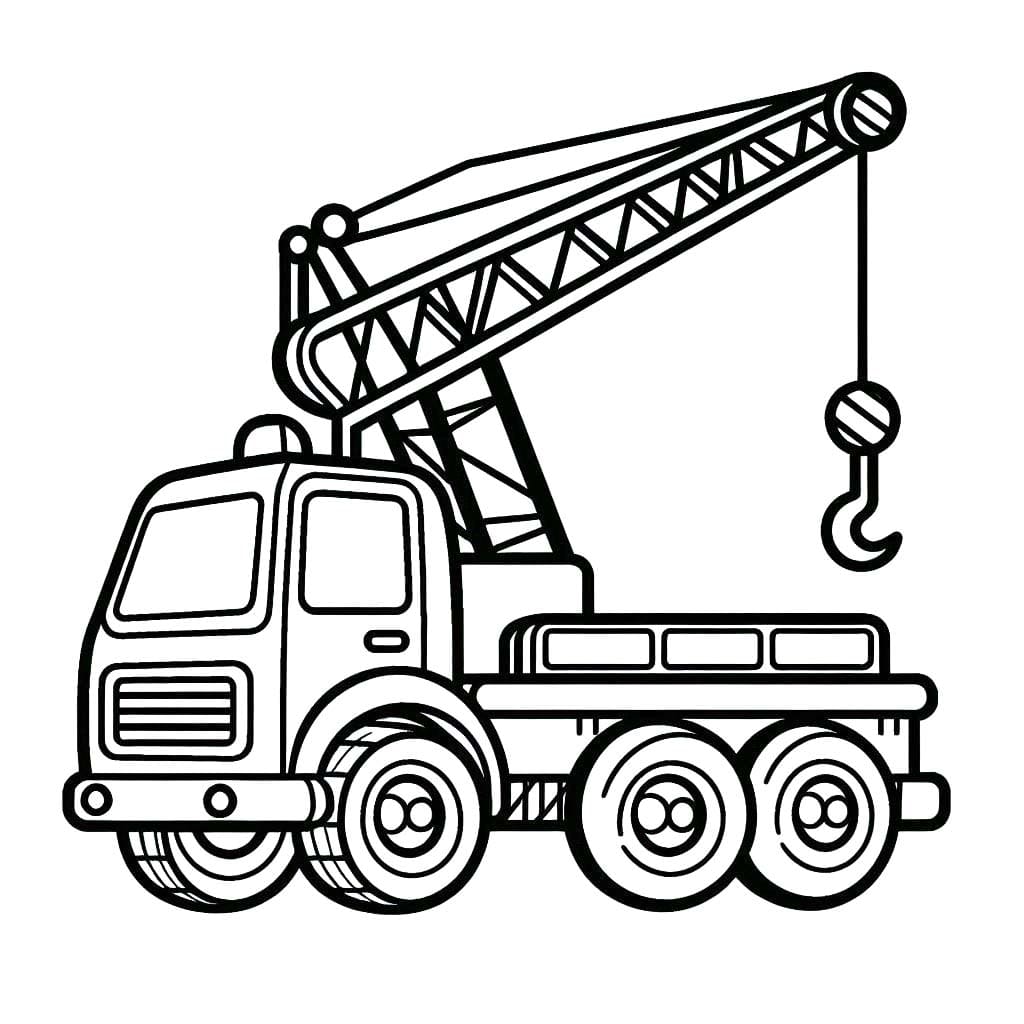 Desenhos de Guindaste impressão para colorir