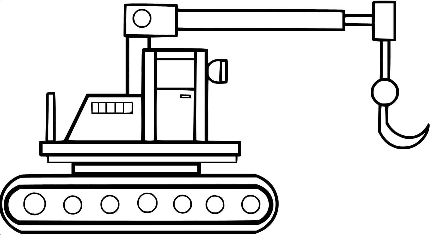 Desenhos de Guindaste imprimível para colorir