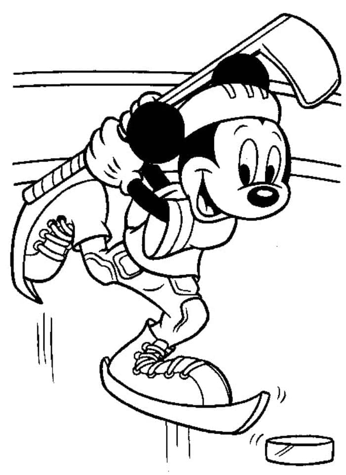 Desenhos de Hockey básico grátis para colorir