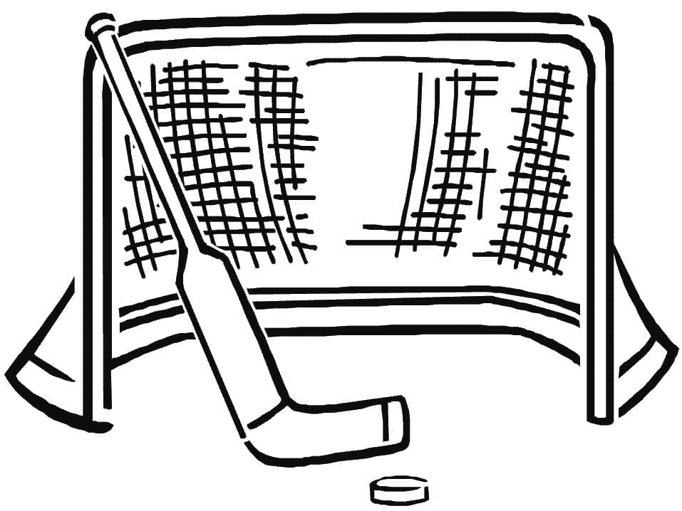 Desenhos de Hockey impressão para colorir