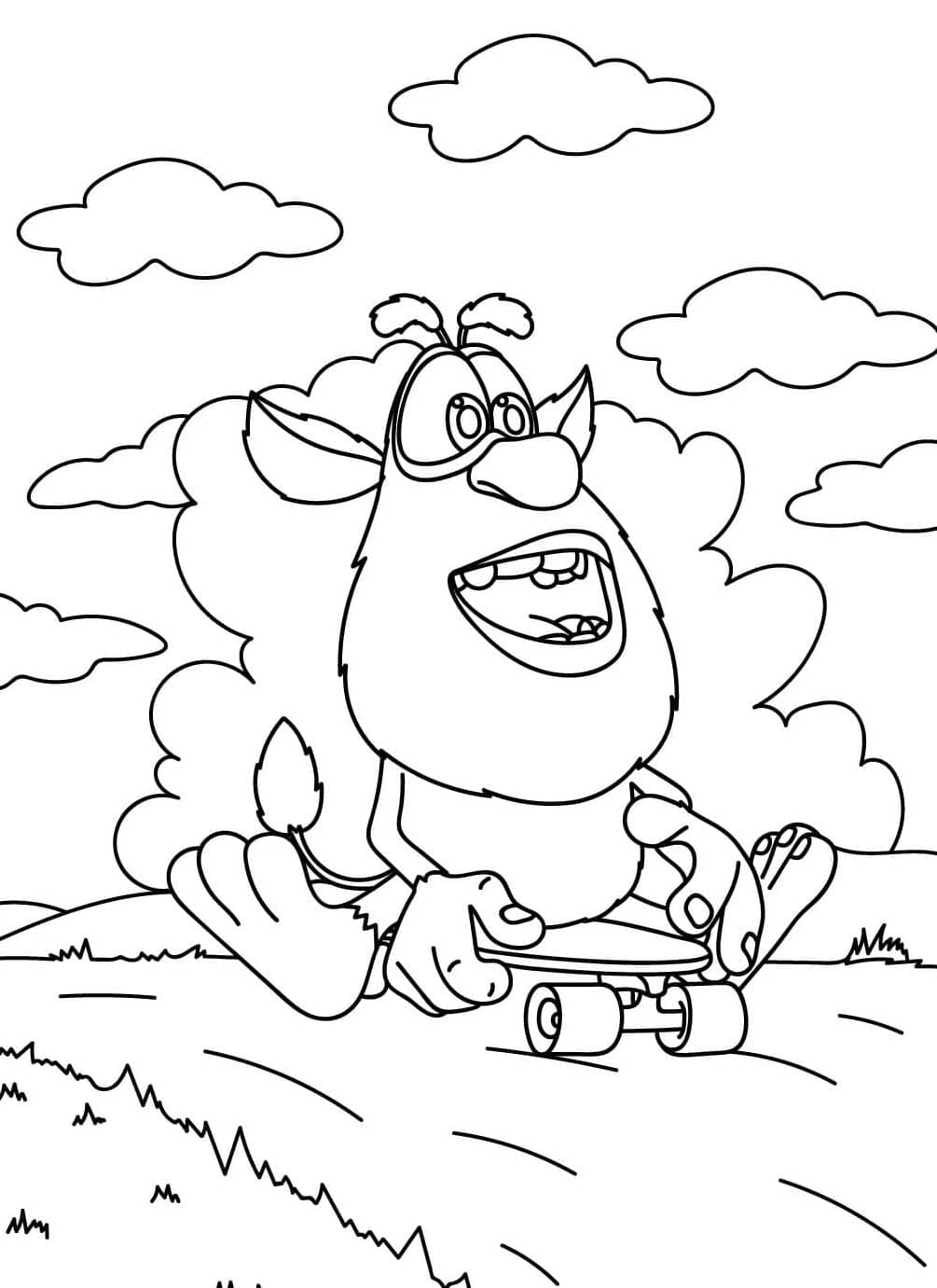 Desenhos de Imagem Booba impressão para colorir