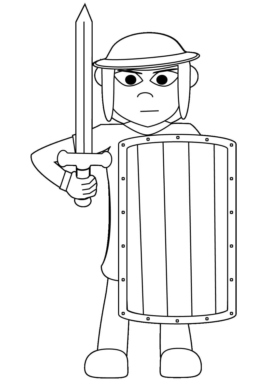 Desenhos de Imagem Guerreiro para colorir