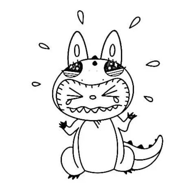 Desenhos de Imagem Labubu impressão para colorir