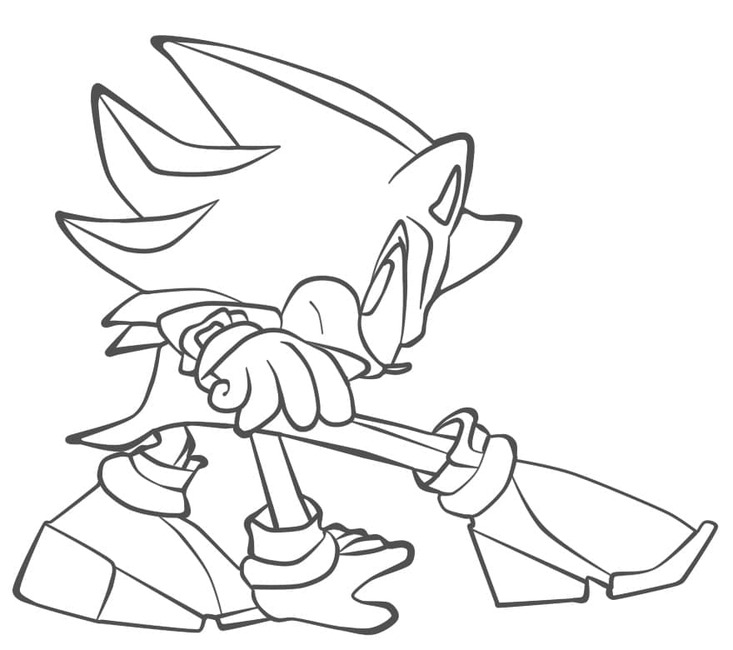 Desenhos de Imagem Shadow the Hedgehog grátis impressão para colorir