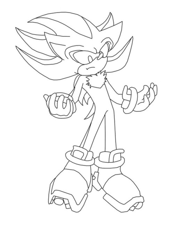 Desenhos de Imagem Shadow the Hedgehog impressão para colorir
