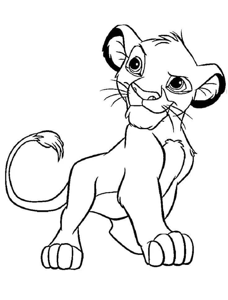 Desenhos de Imagem Simba gratuita para colorir
