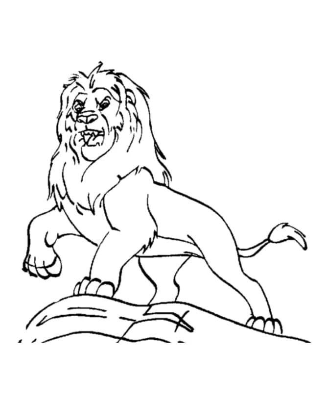 Desenhos de Imagem Simba para crianças para colorir