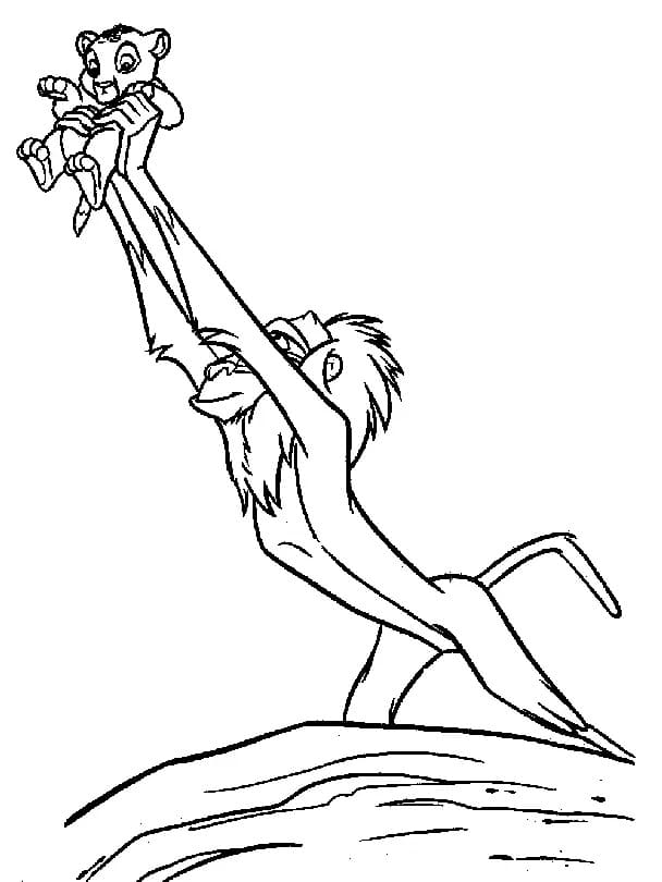 Desenhos de Imagem Simba para colorir