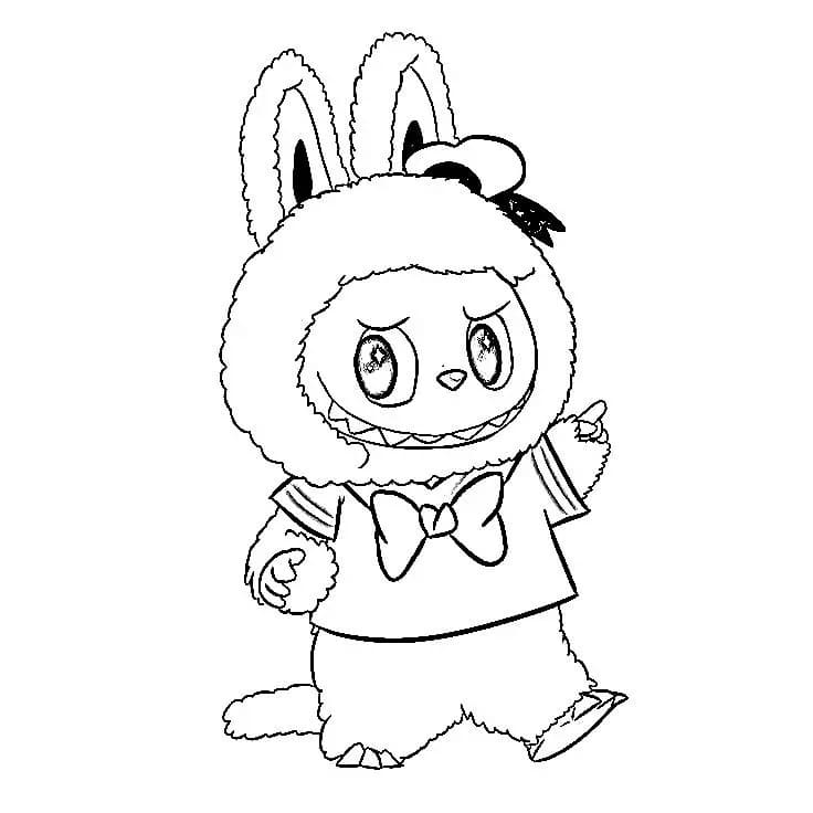 Desenhos de Labubu bonitinho para colorir
