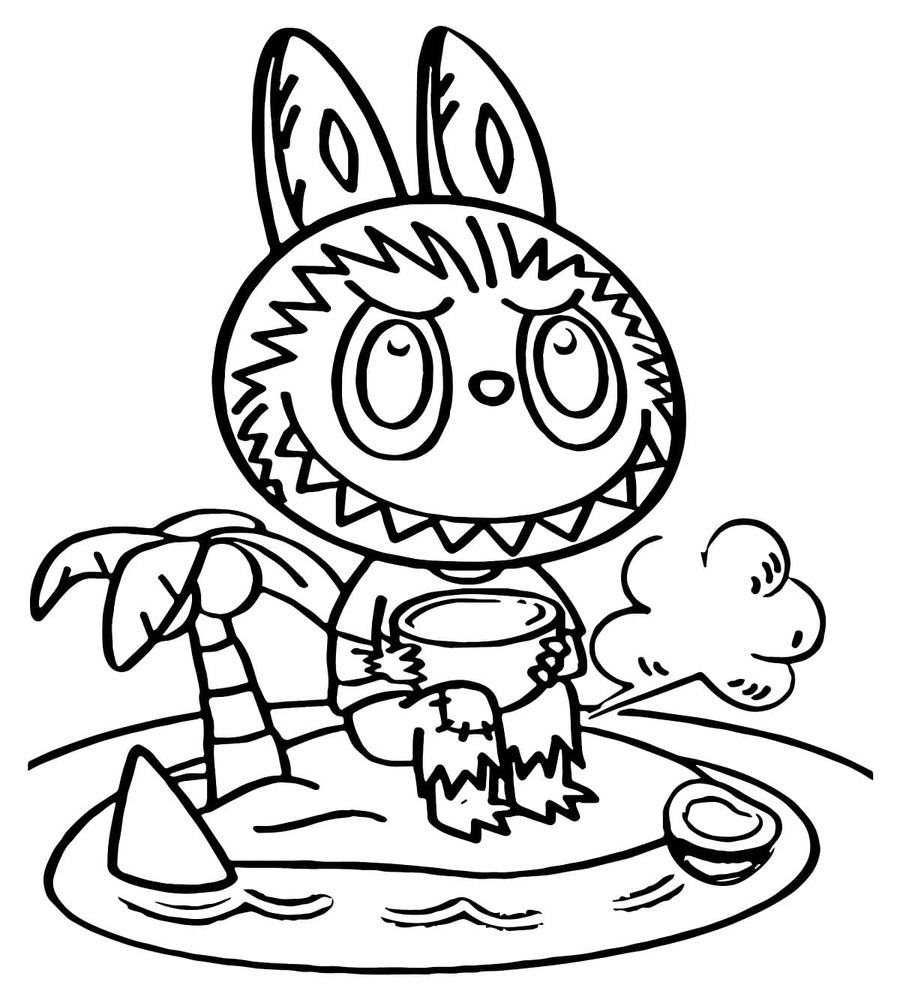 Desenhos de Labubu gratuita para colorir