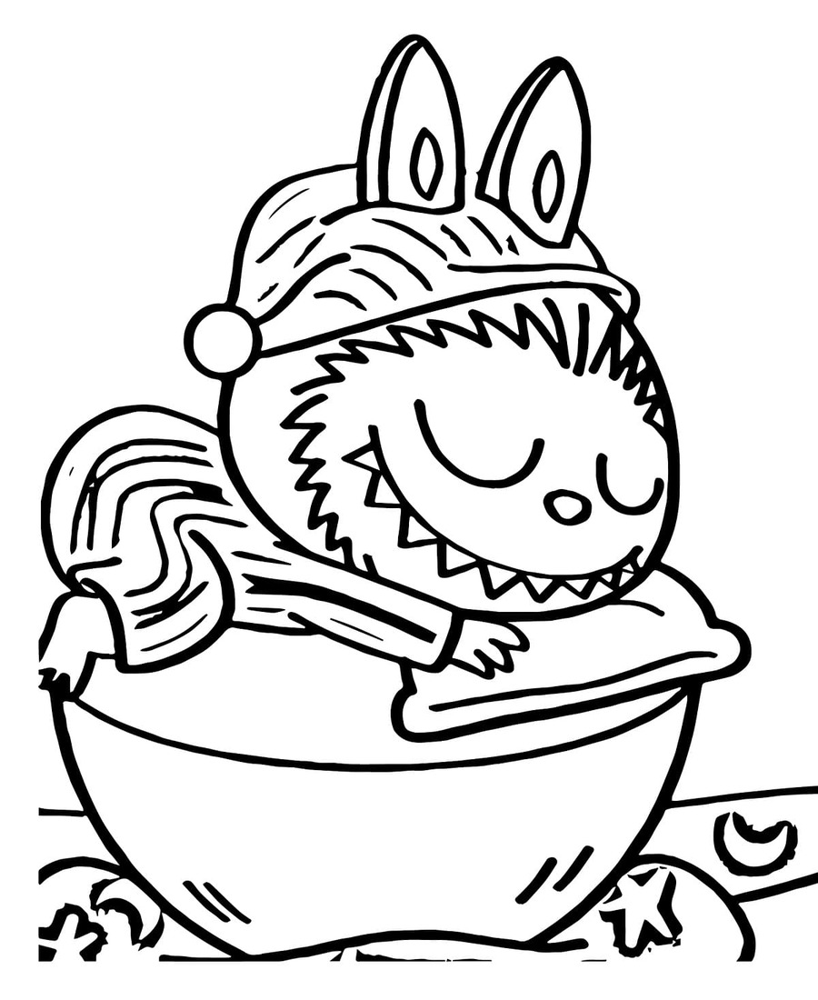 Desenhos de Labubu impressão para colorir