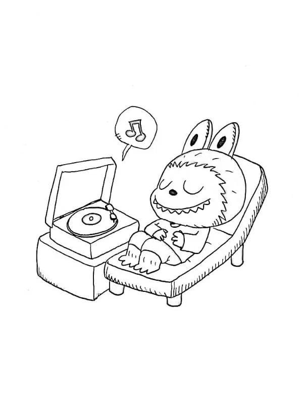 Desenhos de Labubu muito fácil para colorir