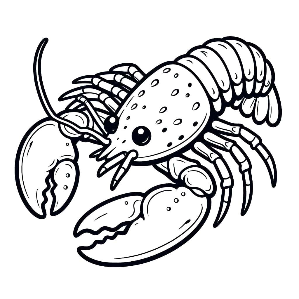 Desenhos de Lagosta 1 para colorir