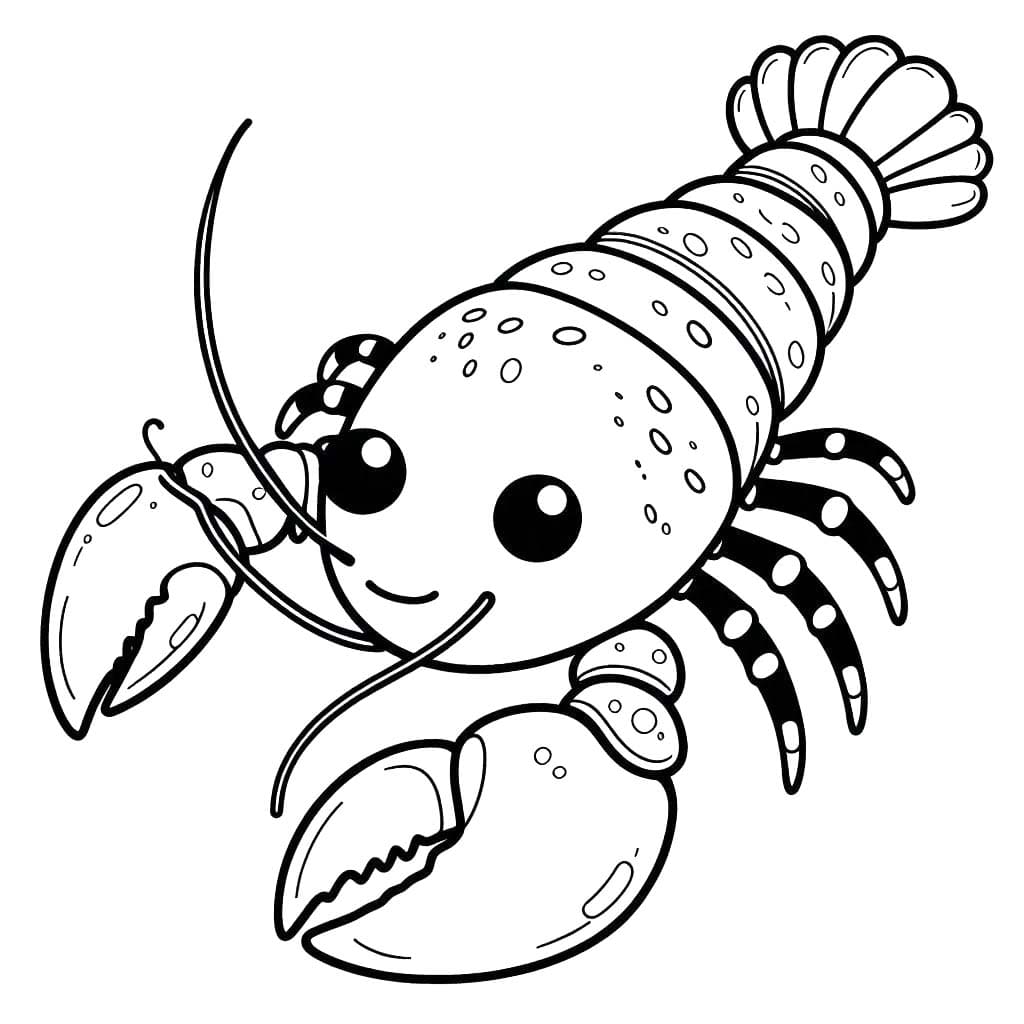Desenhos de Lagosta 3 para colorir