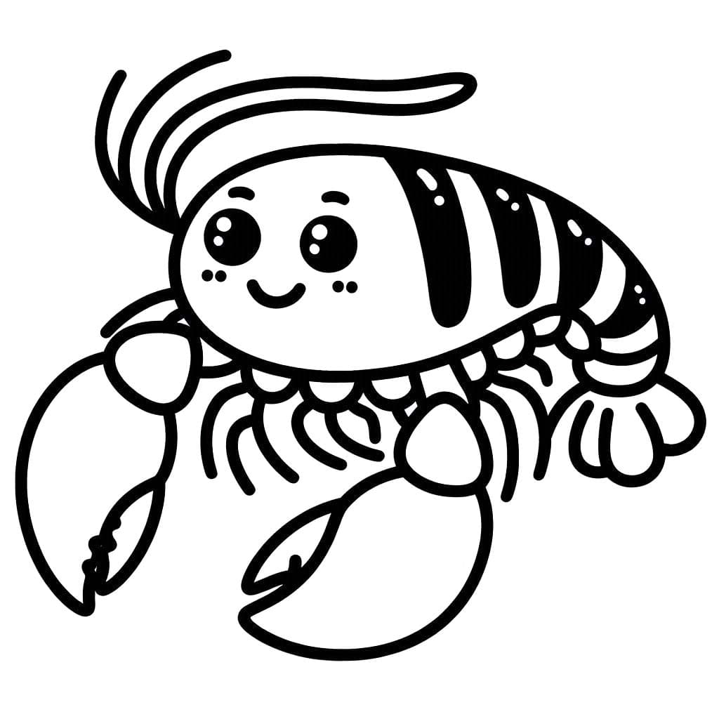 Desenhos de Lagosta 5 para colorir