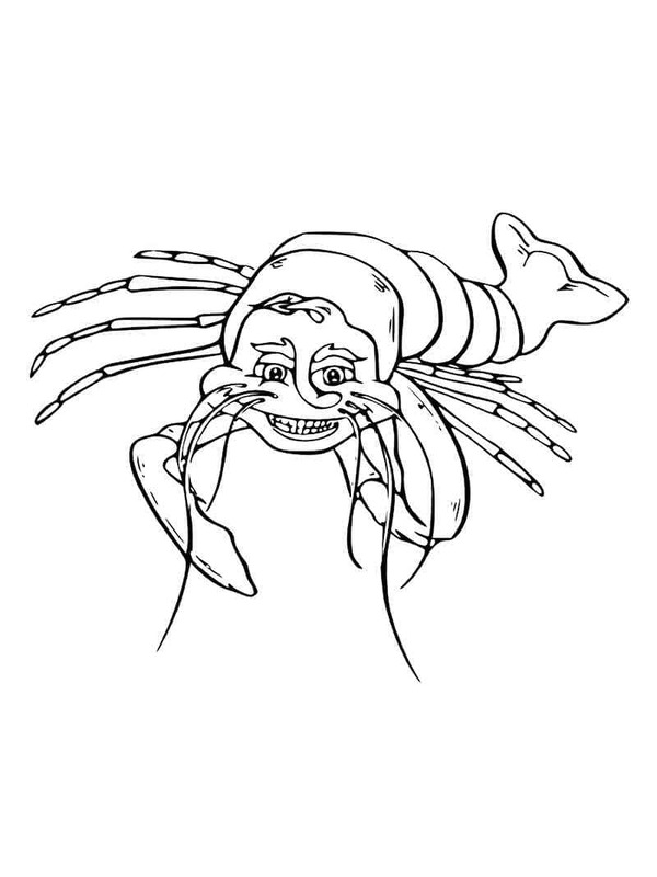 Desenhos de Lagosta gratuita para colorir