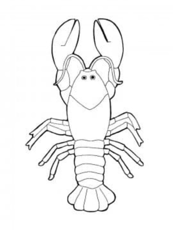 Desenhos de Lagosta impressão gratuita para colorir