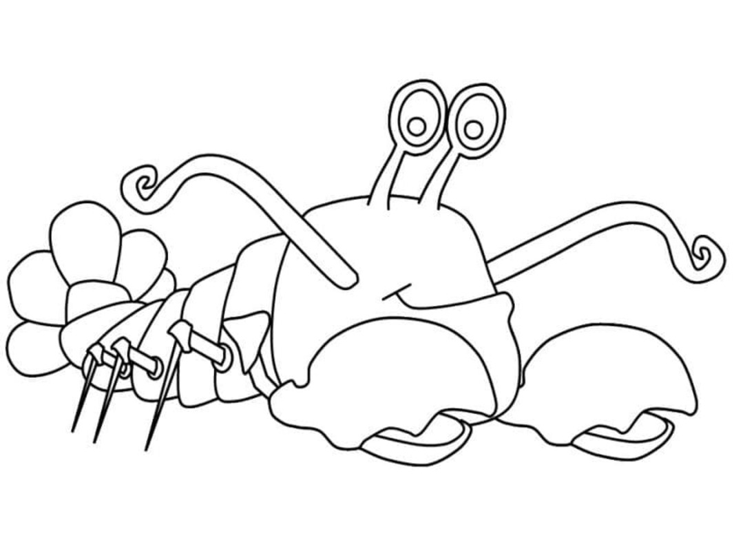 Desenhos de Lagosta muito fácil para colorir
