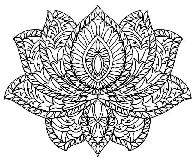 Desenhos de Mandalas imprimível para crianças para colorir