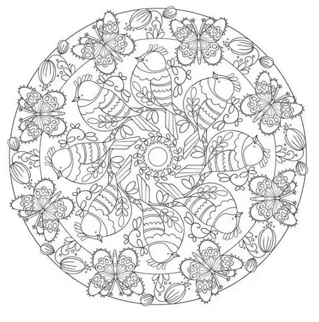 Desenhos de Mandalas imprimível para colorir