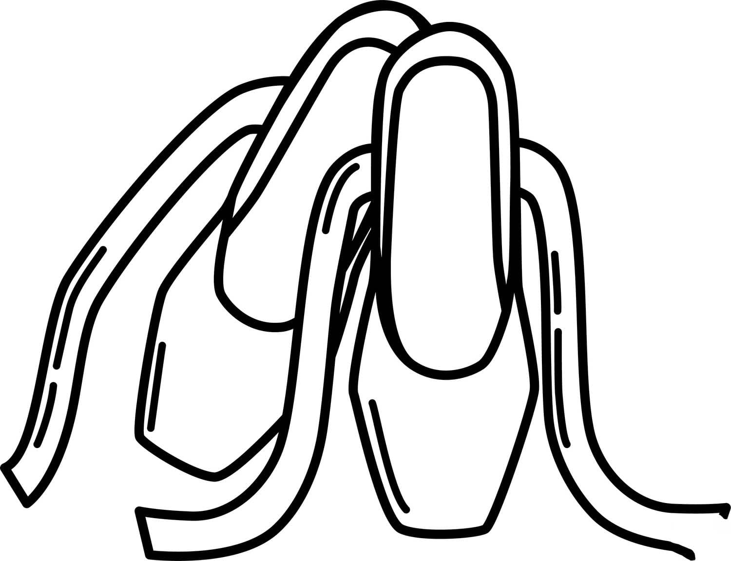 Desenhos de Sapatos de Bailarina gratuita para colorir