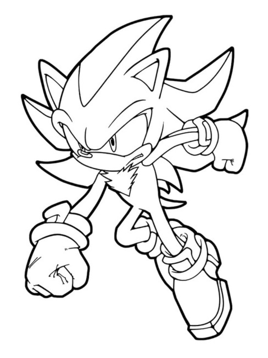Desenhos de Shadow the Hedgehog Imprimível grátis para colorir
