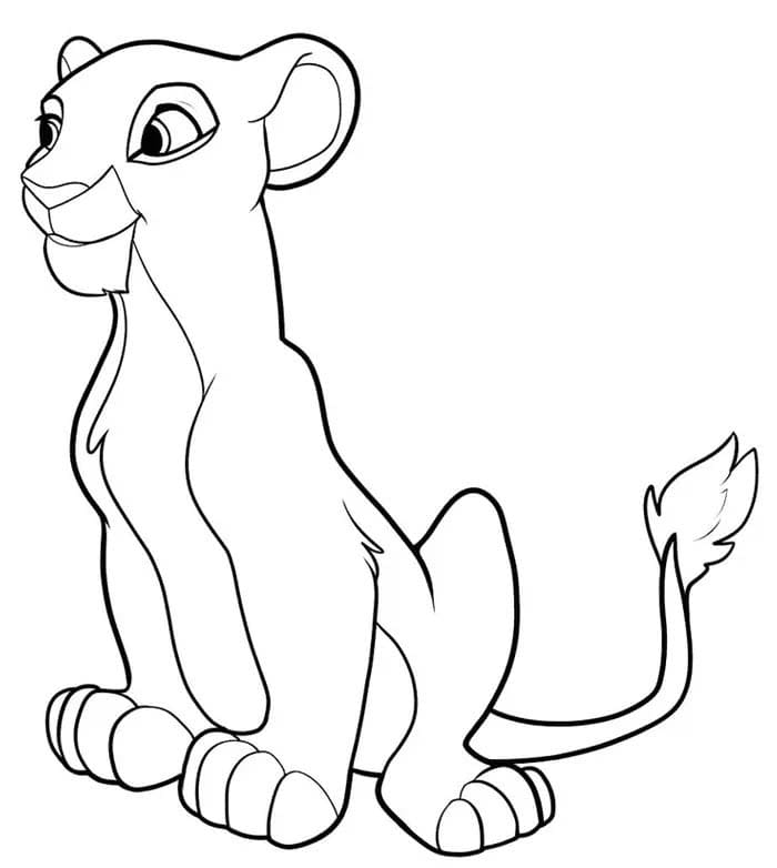 Desenhos de Simba bonitinho para colorir