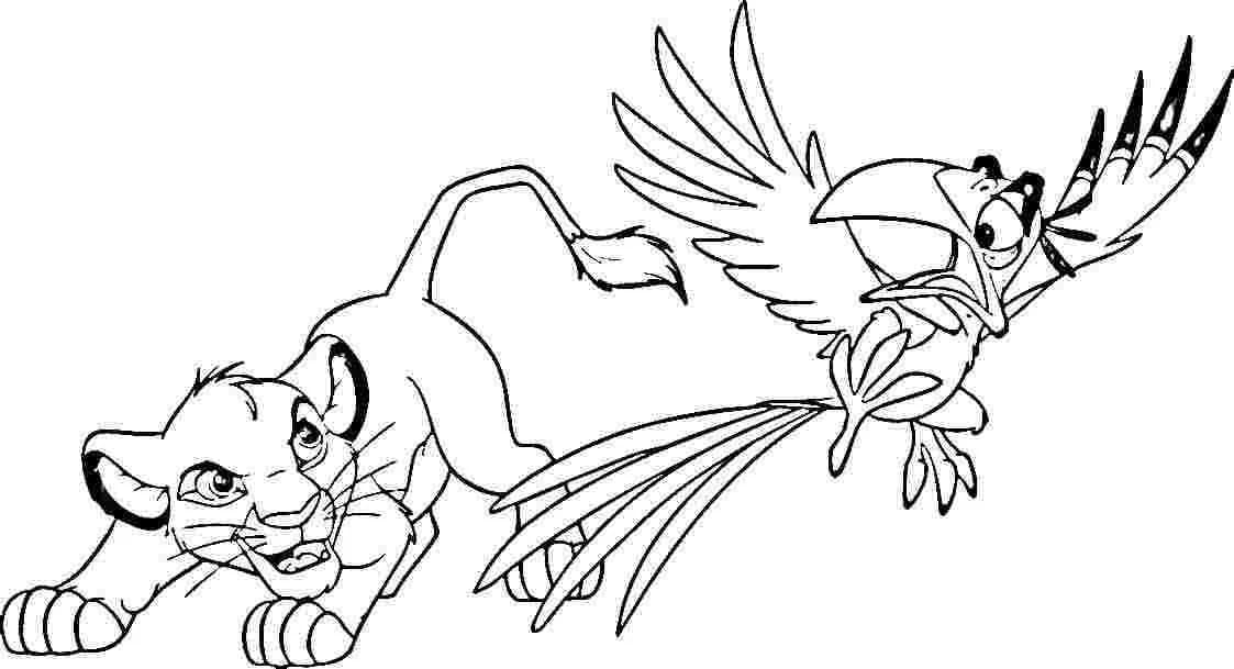 Desenhos de Simba impressão gratuita para colorir