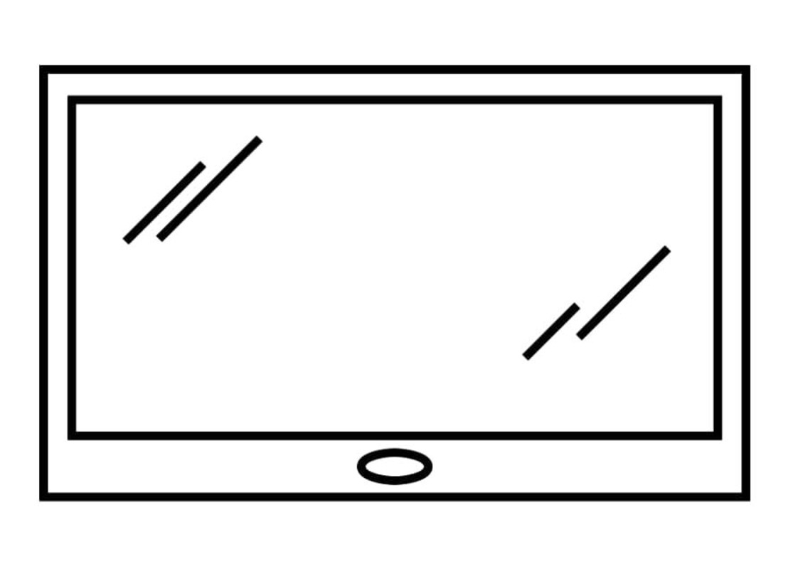 Desenhos de Televisão fácil para colorir
