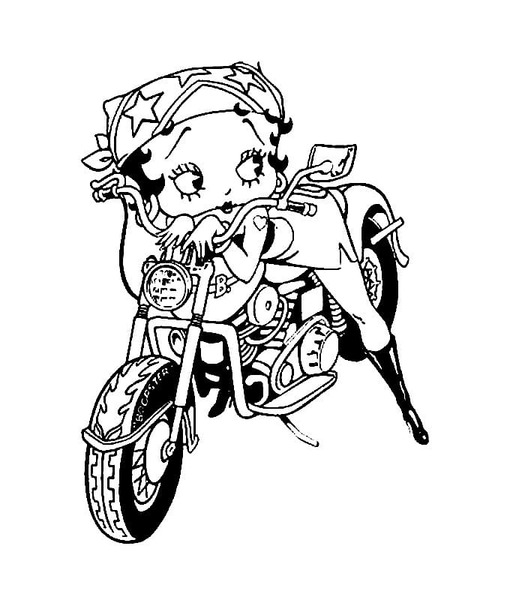 Desenhos de Betty Boop grátis para crianças para colorir