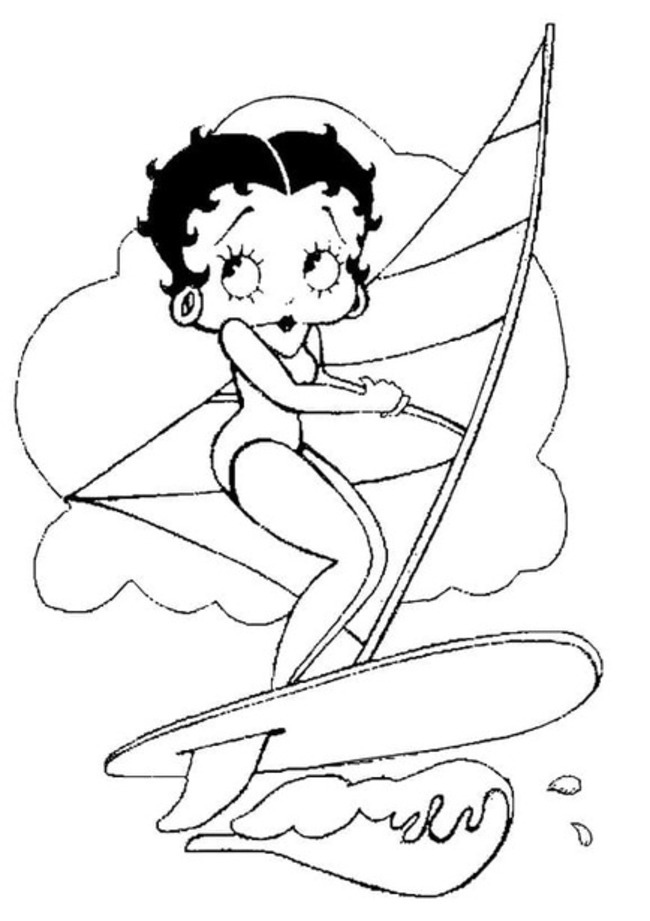 Desenhos de Betty Boop imprimível para colorir