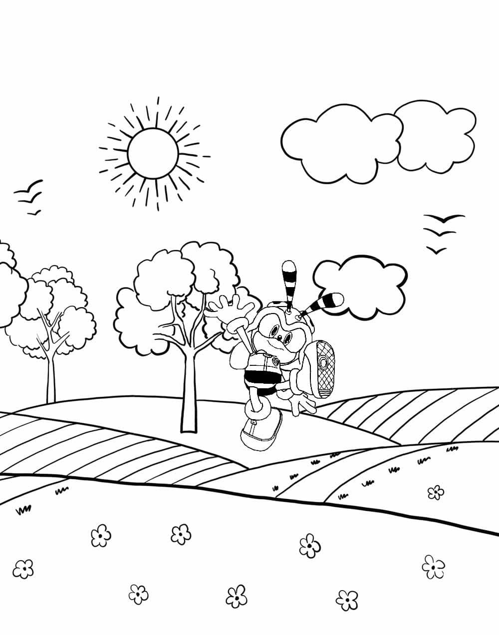 Desenhos de Charmy Bee grátis para crianças para colorir