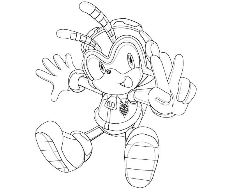 Desenhos de Charmy Bee impressão gratuita para colorir