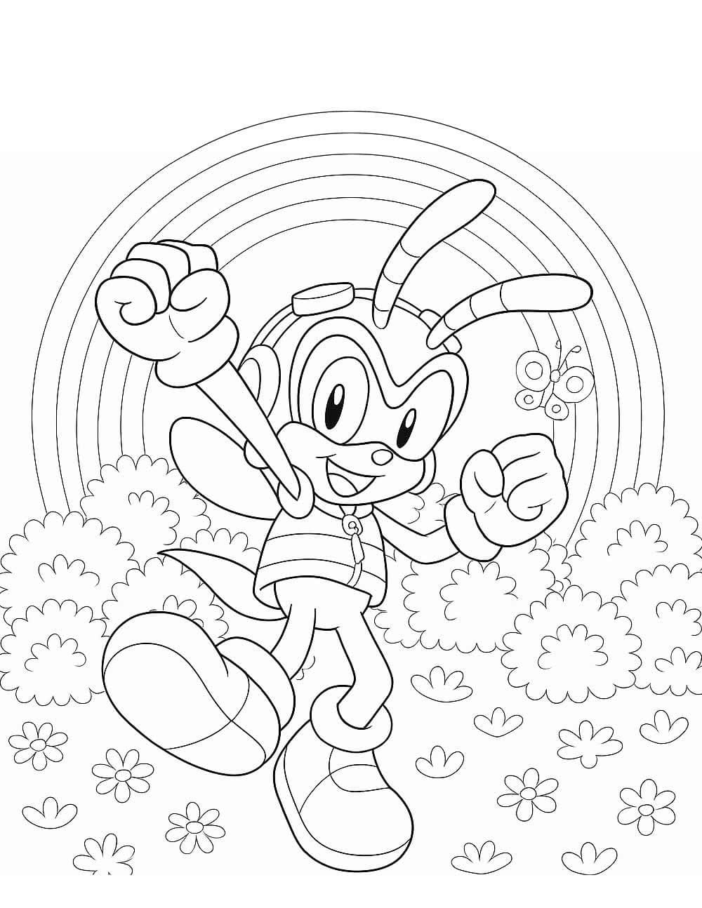 Desenhos de Charmy Bee imprimível para colorir