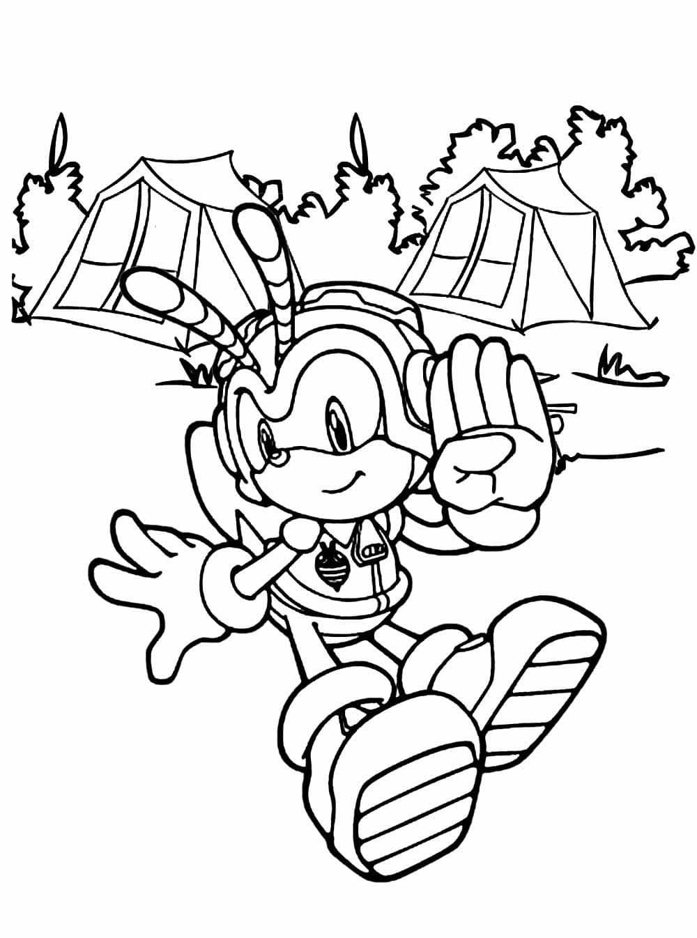 Desenhos de Charmy Bee para crianças para colorir