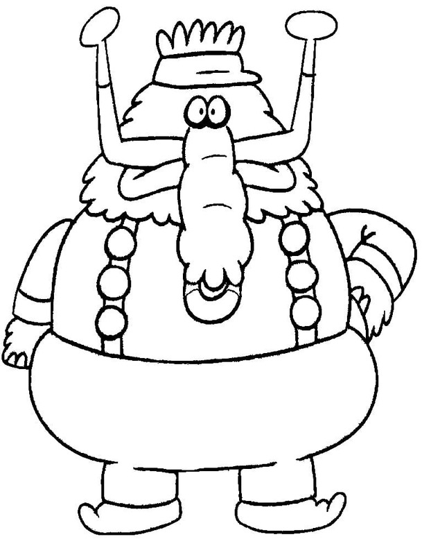 Desenhos de Chowder fácil em crianças para colorir