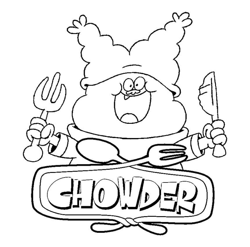 Desenhos de Chowder gratuita para colorir