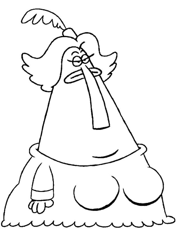 Desenhos de Chowder simples em crianças para colorir