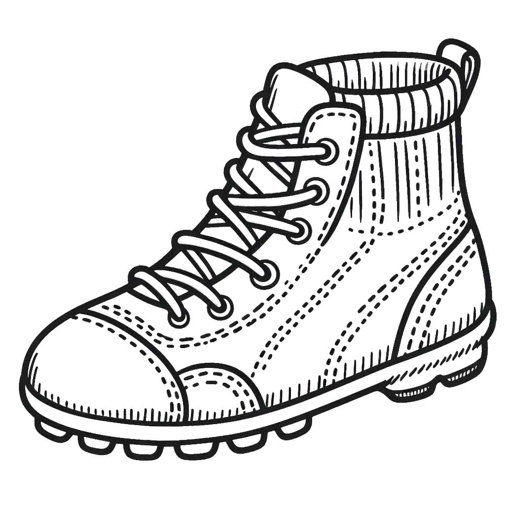 Desenhos de Chuteiras impressão gratuita para colorir