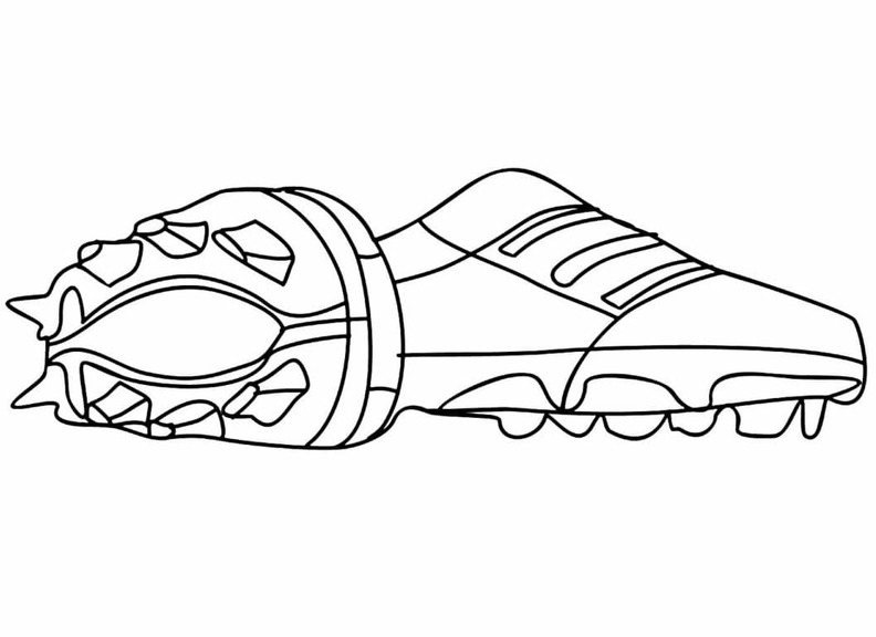 Desenhos de Chuteiras imprimível para crianças para colorir
