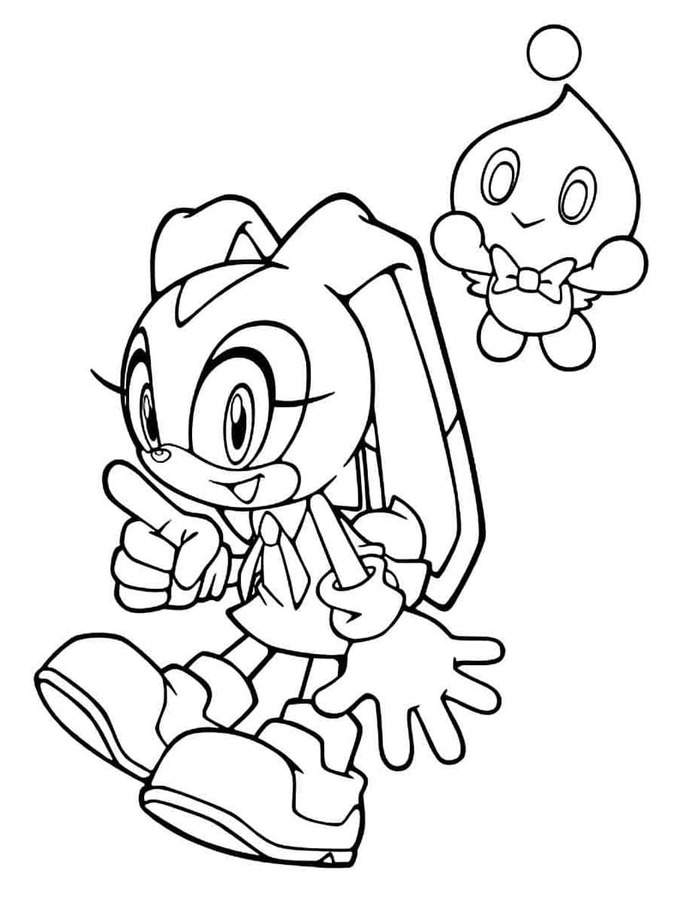 Desenhos de Cream the Rabbit gratuita para colorir